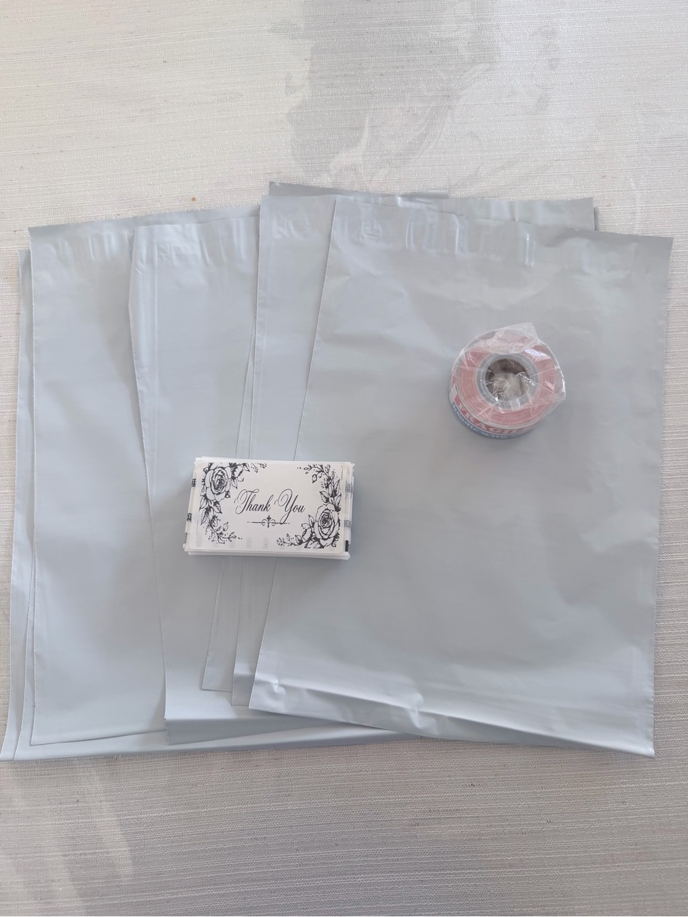 Shipping supply Bundle: poly bags(10inx13in) fragile stickers,thank you stickers